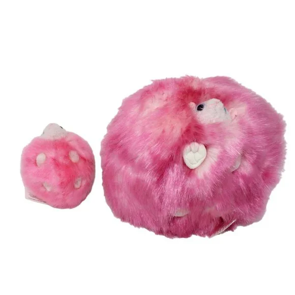 Wizarding World Of Harry Potter Pink Pygmy Puff Plush Universal Studios Lot Of 2 - Picture 2 of 10